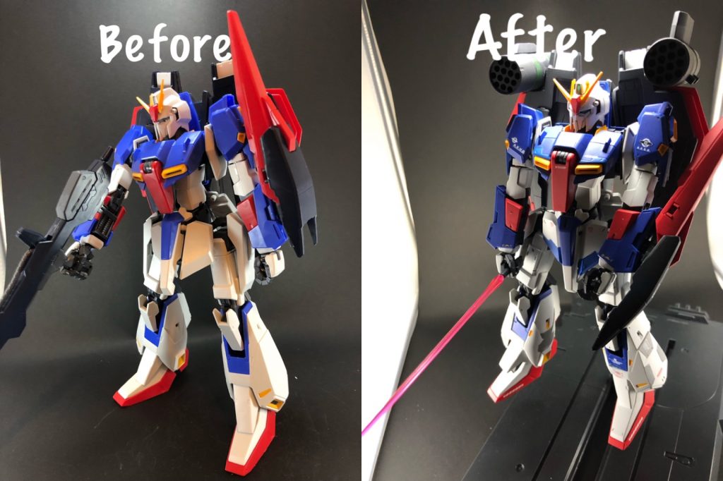 素組みとのBefore、After