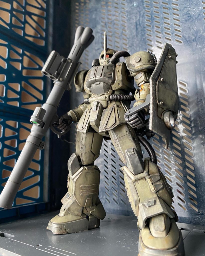 今回も全て筆塗りで塗装しました。全体的に筆ムラも目立つ箇所がありますが、筆塗りのアジとゆー事で😅