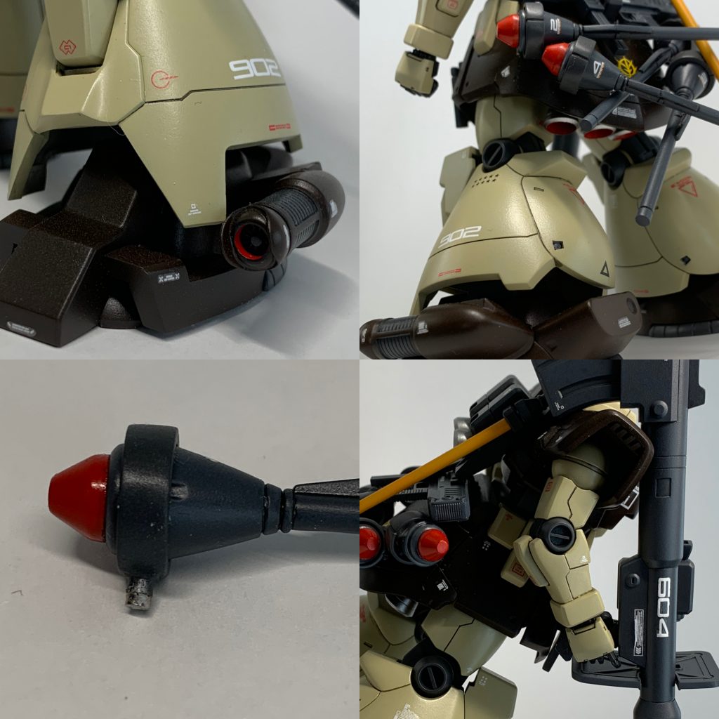 細かい写真をいくつか載せます。シュツルムファストはマグネットで脱着できるようしています。ねじりこむと塗装がハゲそうですし、ポロポロ落ちるのも解消できます。