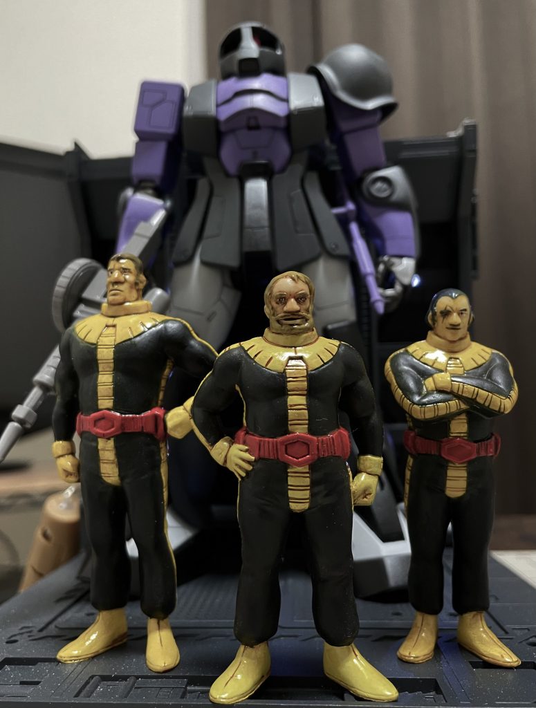 MG MS-06R-1A 高機動型ザクII MG MS-05B ザクI MG MS-09 ドム 上記キットに付属のフィギュア素材がプラでは無くポリエチレンのため、再販もほぼ無いと思われるので、今後揃えること自体が難しくなっています☝️とのこと歳を重ねて思うことですが、劇中のキャラクターの奥深さにより、フィクションながら彼らの駆け抜けた時代を思うと感慨深いですね〜🥺連邦の少年兵が白い悪魔として覚醒していったのを目の当たりにしたオジサン達は不幸すぎました…最後までご覧くださってありがとうございました😊