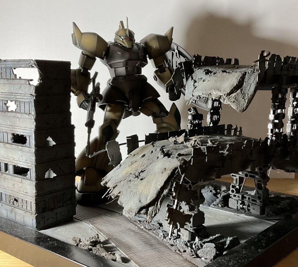 以前に作ったジオラマと…陰影が気に入りました