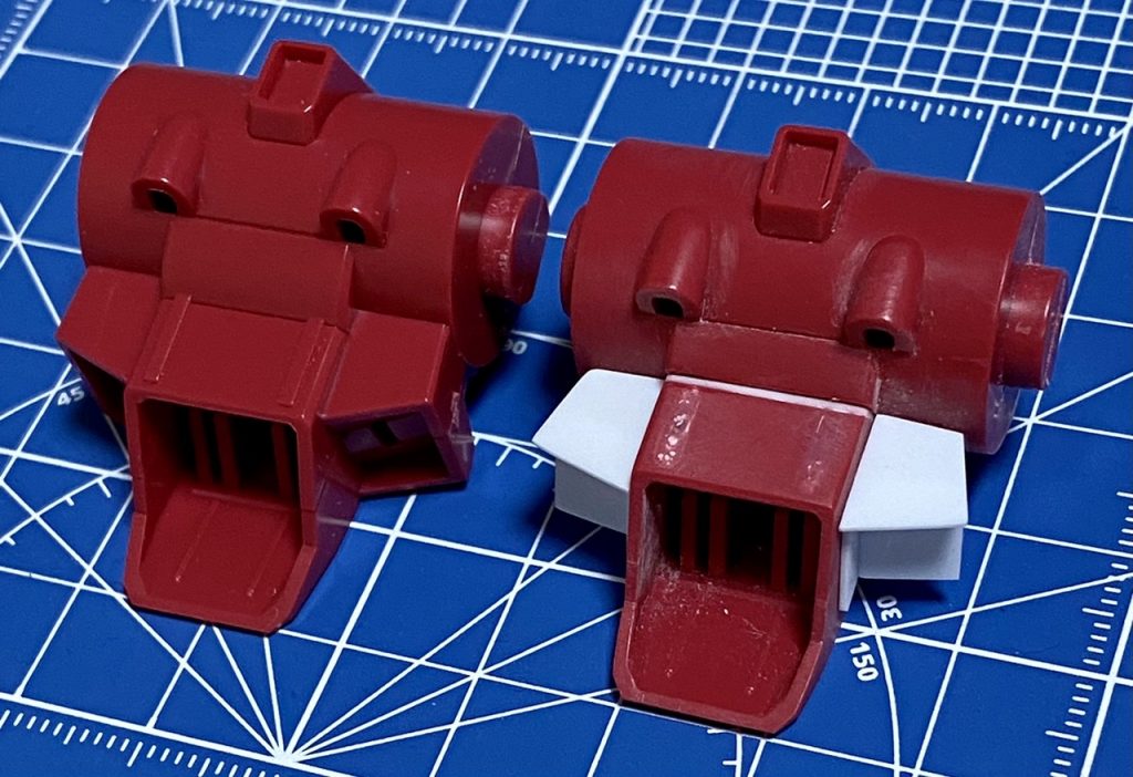 下半分の角度を変更し、両側ブロックも作り直しました。