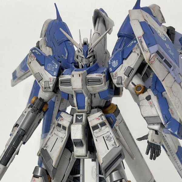 RG Hi-νガンダム（無塗装・ウェザリング）｜カテジナさんさんのガンプラ作品｜GUNSTA（ガンスタ）