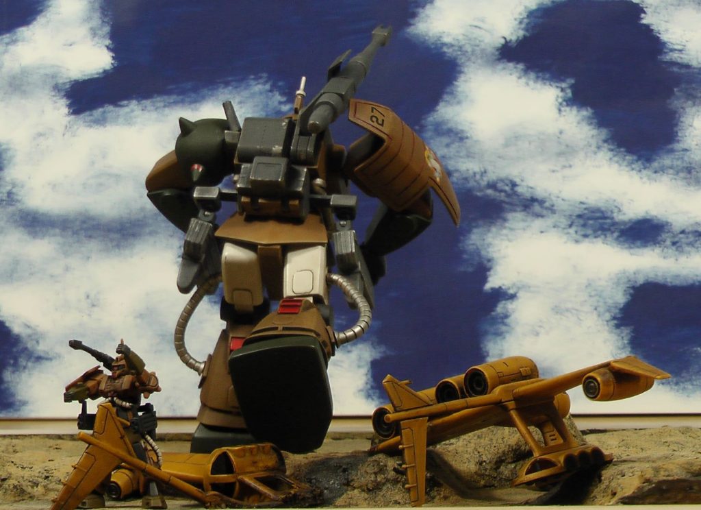 ワンパースジオラマ(むしろセット)なので、反対側から見るとこのようになります。