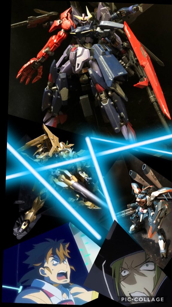 オルガ「何だこりゃあ!?ドラグーンの全方位攻撃だと!?うおおーー!!?」カザミ「まさか!?うわぁーー!!」ヒロト「カザミー!!」室長「まさか!味方もろともだって!?」oyz「フフフ....何か勘違いをしてるようだね。そのブーステッドマン3馬鹿は連合、私はザフト。設定上...味方では無いのさ。すでに君達の勝負は見えた。ならば敵の数減らしをするのが賢明な判断という訳さ。」室長「くっそおー!我ながら卑怯な!」oyz「フフフ....。”我ながら聡明“と言って貰いたいね、私よ。」ヒロト「大丈夫か!?カザミ!」カザミ「なんとかな...!でもコレじゃあ、もう戦えないぜ..!」ヒロト「わかった....。後は任せろ...。」