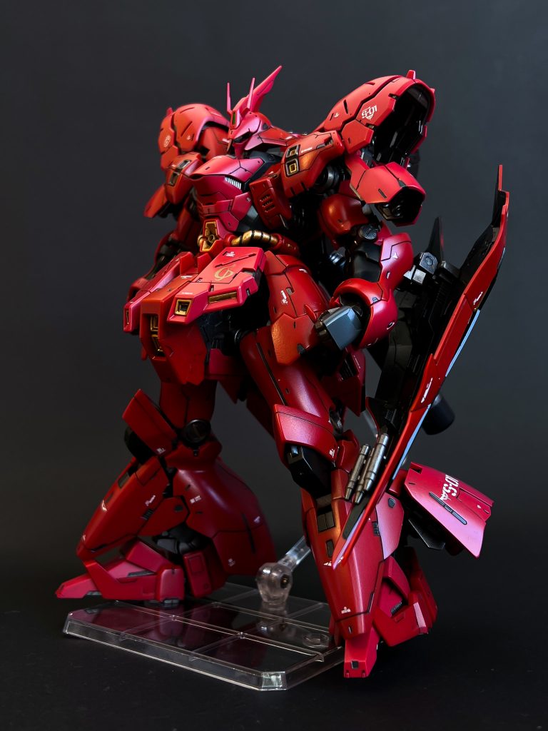 【筆塗り部分塗装】RGサザビーを成形色活かしで作りました🙇‍♂️–6枚目/制作者：@praZo001