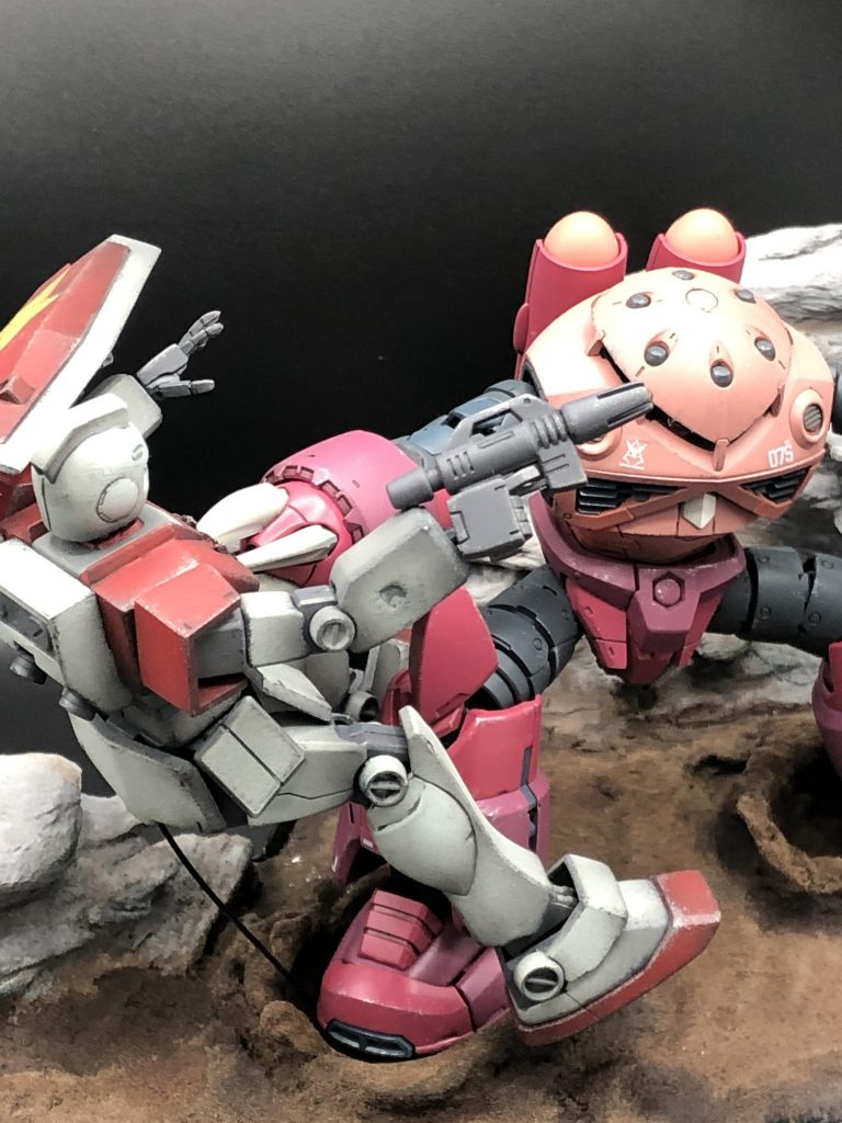 RGズゴックです😊調色に苦労しましたし少々のポロリもありましたが…素晴らしく素晴らしいキットですねー🥰