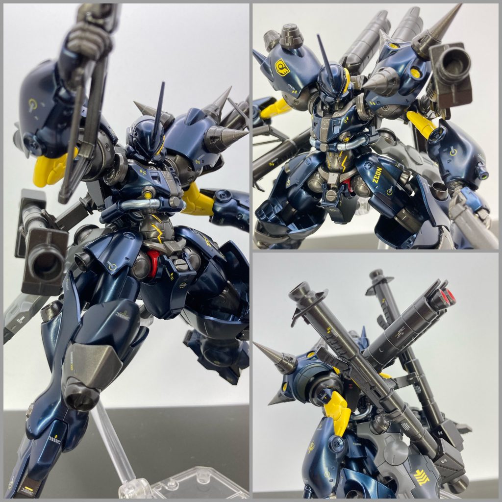 オプション武器背面バズーカ×2バックパックから伸びるアームによりあらゆる方向へ砲撃可能