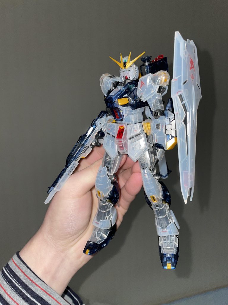 RGνガンダム(クリアカラー)–2枚目/制作者:ガンプラ初級者