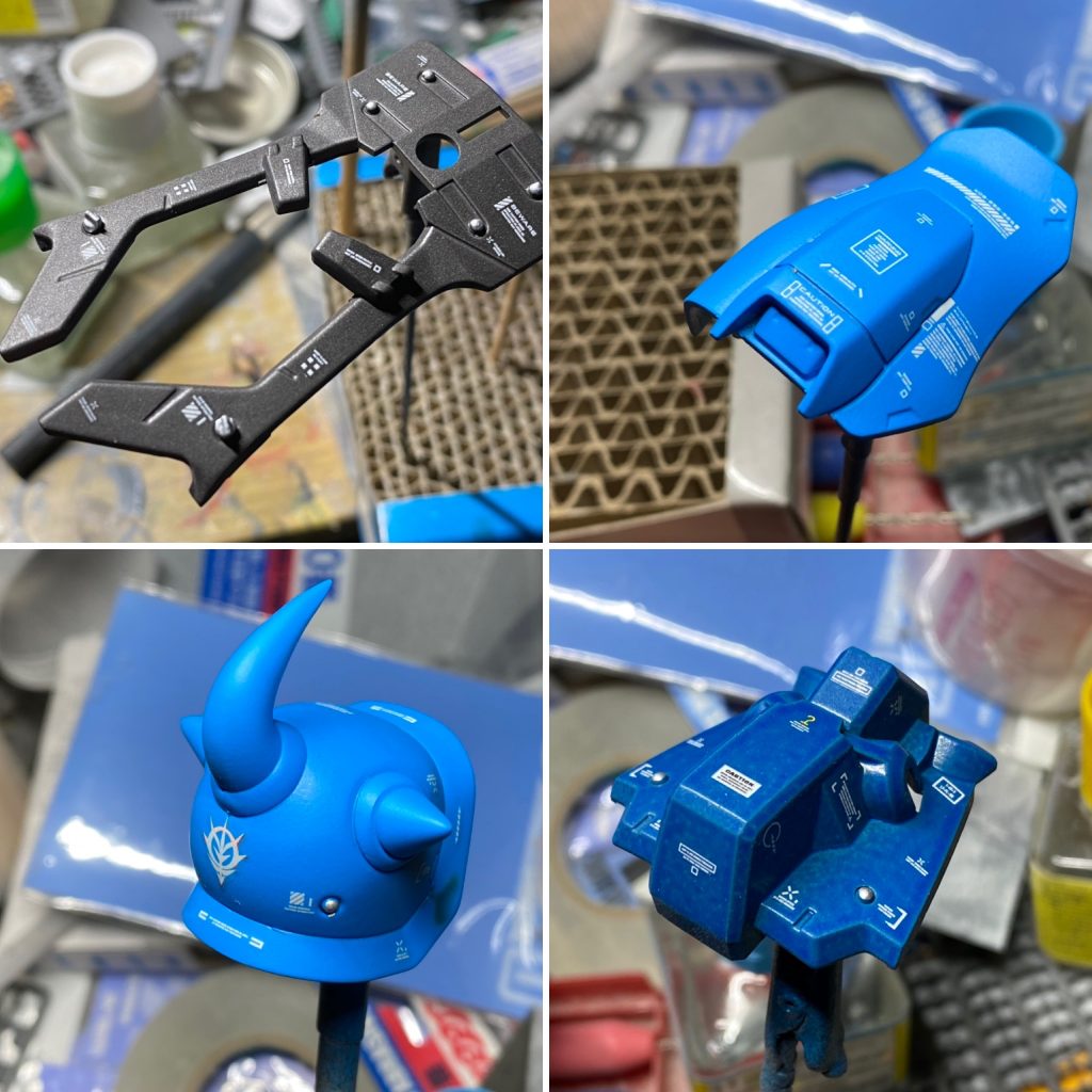 パーツの至る所に、「ディテールアップパーツ」と「コーションデカール 」を使用。