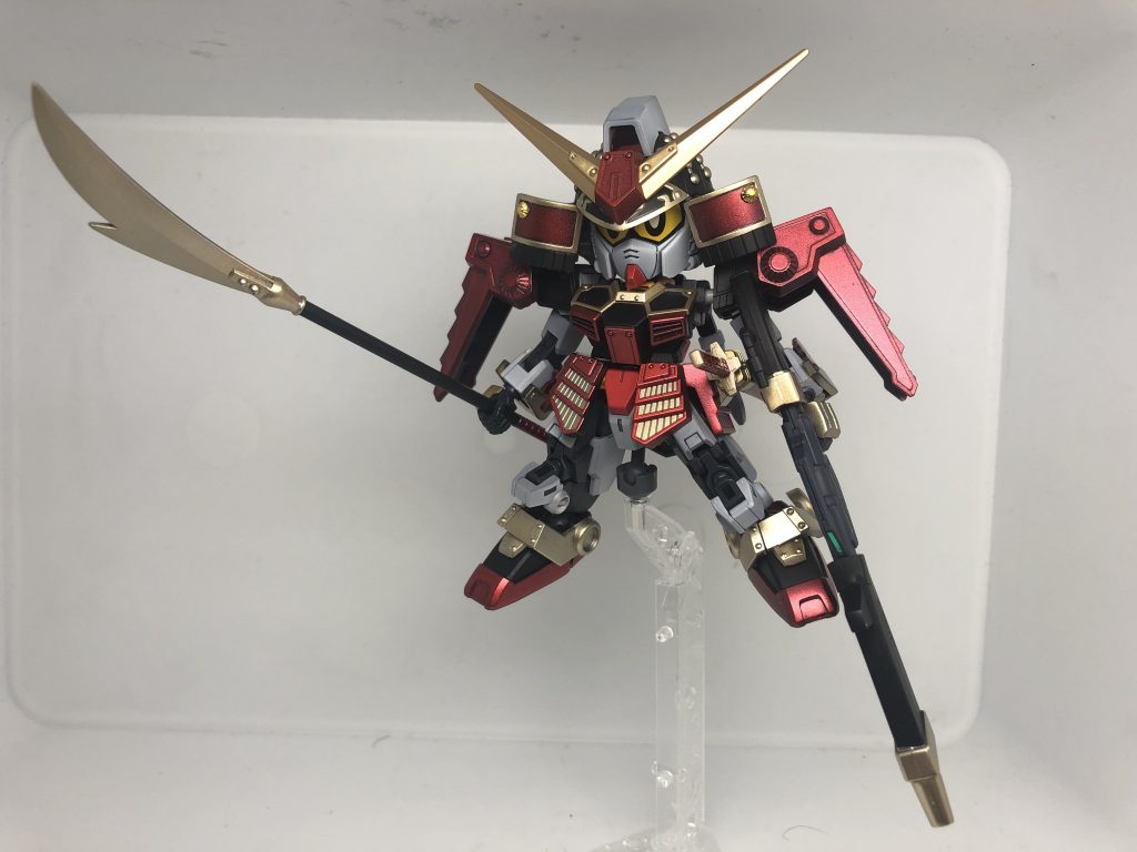 コアムシャ見参!想像以上にカッコいい!!(自賛していくスタイル)得物がどっちも長すぎて写真に収まらぬ。
