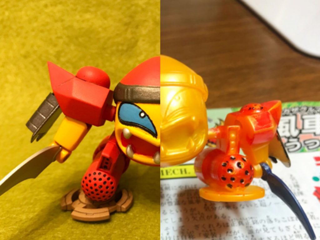 もともと腕と脚が同じところから生えていて、これはこれで嫌いじゃないのですが、レジェンドBBと並べるために、腕も脚もそれぞれの関節を新造しました。