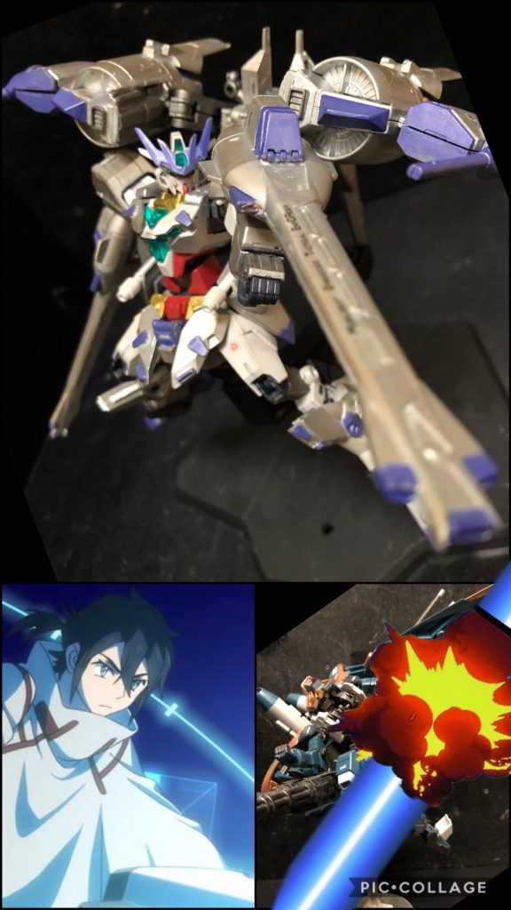 ヒロト「.....そこだ!」オルガ「ぐああー!!何い!?ビームか!!?このカラミティより射程が長いだと!?」ヒロト「先ずは1機...。」クロト「なんだよアイツ!偉そうにしてるクセして、真っ先にやられてやんの。」シャニ「あ、アイツやられた。マジつかえねー。」カザミ「余所見してる余裕は無いんだぜっ!」クロト「何い!?やりやがったな!?もうキミの相手は飽きたんだよッ!オマエしつこいんだよっ滅殺!」カザミ「おまえの攻撃は読めてんだぜ!」クロト「クソ!てめえ!!滅殺っ滅殺っ!!」