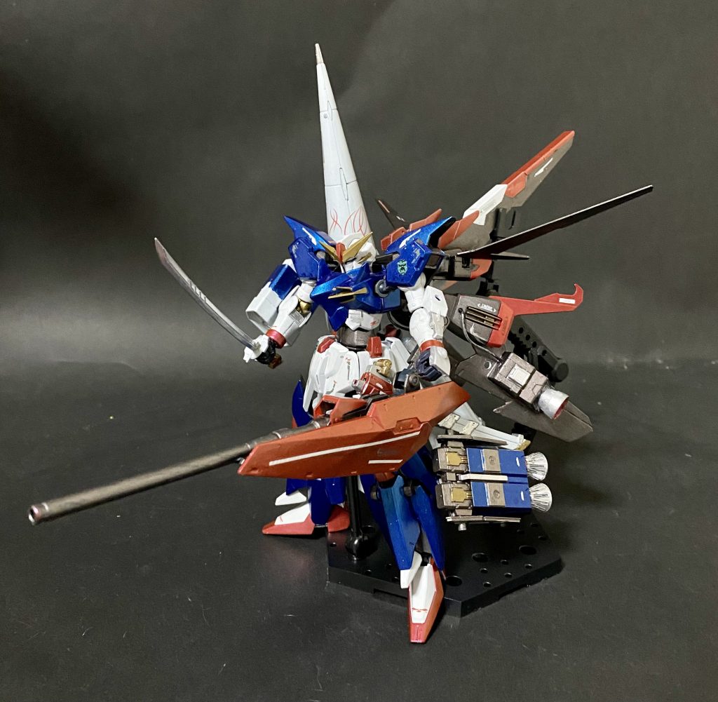 展開してから手がたらない事に気づく始末😆もう手で持つ武器と思わずヴェスパー的な持たなくても撃てる設定にしました😅