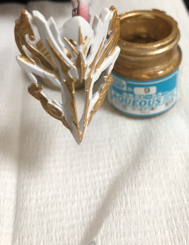 塗り分けは水性ホビーカラーで筆塗りで行いました！