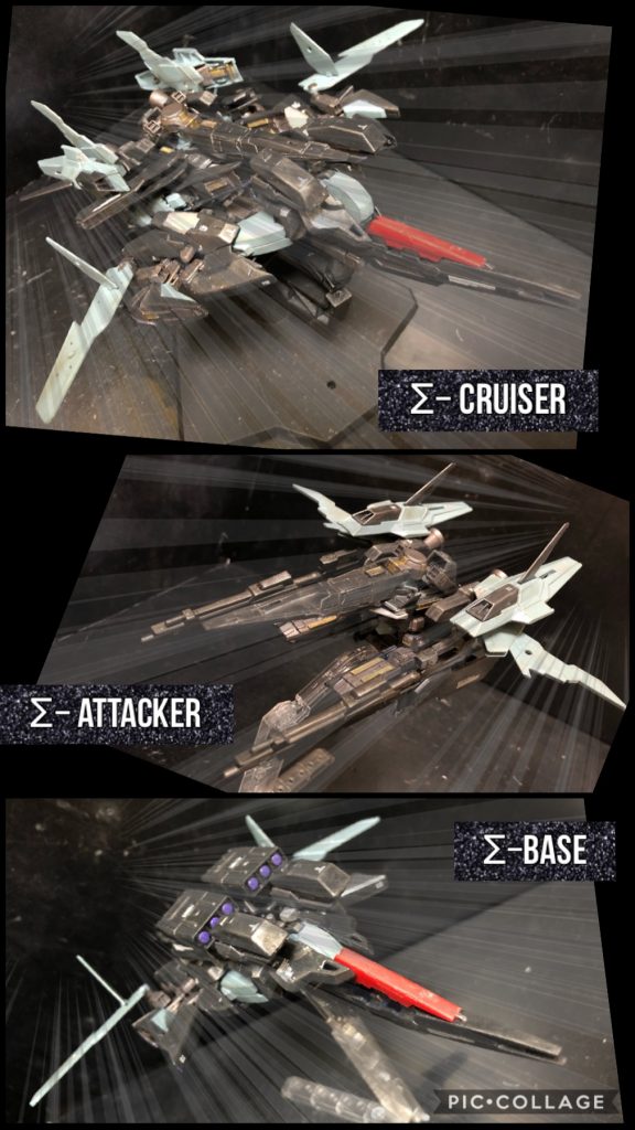 oyz「ほう!分離したか。だが戦闘機2機でこの私に勝てる筈もない!」ヒロト「....。」oyz「拡散メガ粒子砲を喰らうがいい!!」ヒロト「くっ…!」室長「ヒロトくん!!」カザミ「ヒロトー!!」oyz「コレも避けるか。」ヒロト「...室長、俺がヤツを惹きつけてる今のうちに、ファンネルミサイルを頼む。」室長「だが!それではヒロトくんにも当たってしまう!」ヒロト「室長はファンネルミサイルの操作に集中してくれ。室長なら、出来る。」カザミ「よーし、その間は俺が室長をガードするぜ!そのくらいだったらよお!」室長「ヒロトくん、カザミくん!分かった!やってみよう!」oyz「なにをごちゃごちゃと!分離した状態で片方でも撃墜してしまえば、もう手も足も出まい!」室長「そうはいくか!行け!ファンネルミサイル!」oyz「そんなものに当たるものか!」カザミ「おっしゃ!行けえ!」oyz「何!?先回りだと!?私の動きが読まれているとでも言うのか!?」室長「おまえは私だ!動きなど解って当たり前だろう!」oyz「く!なるほど当たり前か!そう考えるとなかなか厄介なヤツだよ、君は!だがこんなもの!撃ち落とせば!」室長「避けろ!ファンネル!」oyz「避けるか!?やはり君はあってはならない存在だ!私と同じ思考を持つなど!可変開発室長は私ひとりで充分だ!他に必要ない!故に許されない、君という存在は!」室長「何を勝手な!おまえと私は違う!」oyz「それが誰に分かる?何が分かる?分からぬさ!誰にも!」室長「何をお!コレで終わりだ!当たれえ!」oyz「私の動きが解る様に!貴様の動きも私には解るのだよ!!」カザミ「拡散メガ粒子砲かよ!?」室長「全て破壊された..!?」oyz「ハ....ハハハ...!もうファンネルミサイルは残っていまい。これで厄介な攻撃はもう出来まい。」室長「くそお..!」ヒロト「....オレを.....忘れてる。室長。」oyz「何!?馬鹿な!テルティウムだと!?うおお!?」カザミ「ファンネルミサイルの爆風を隠れ蓑にして接近したのかよ!」oyz「上半身だけ可変した...だと...!?」室長「おお!Vガンダムで披露した戦い方か!」