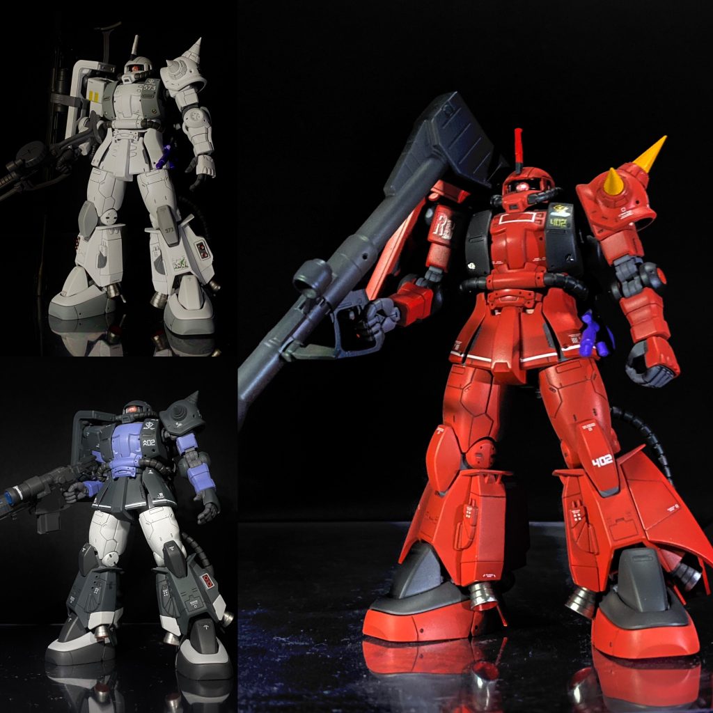 MS-06R 高機動型ザク(シン・マツナガ機、マッシュ機、ジョニー・ライデン機)