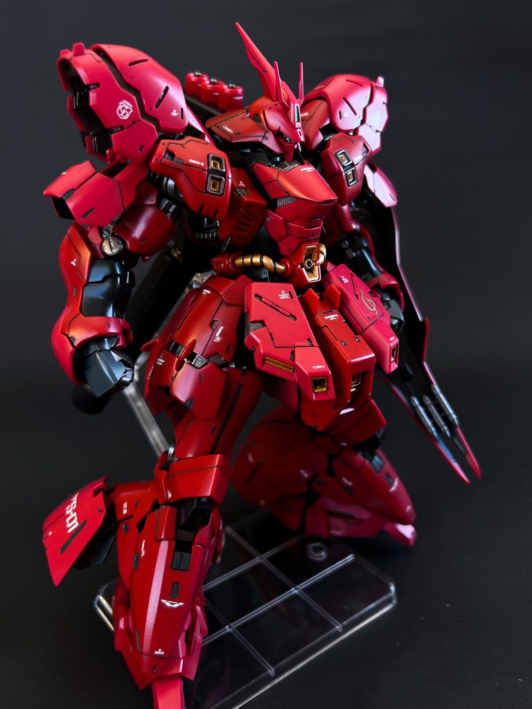 【筆塗り部分塗装】RGサザビーを成形色活かしで作りました🙇‍♂️–4枚目/制作者：@praZo001