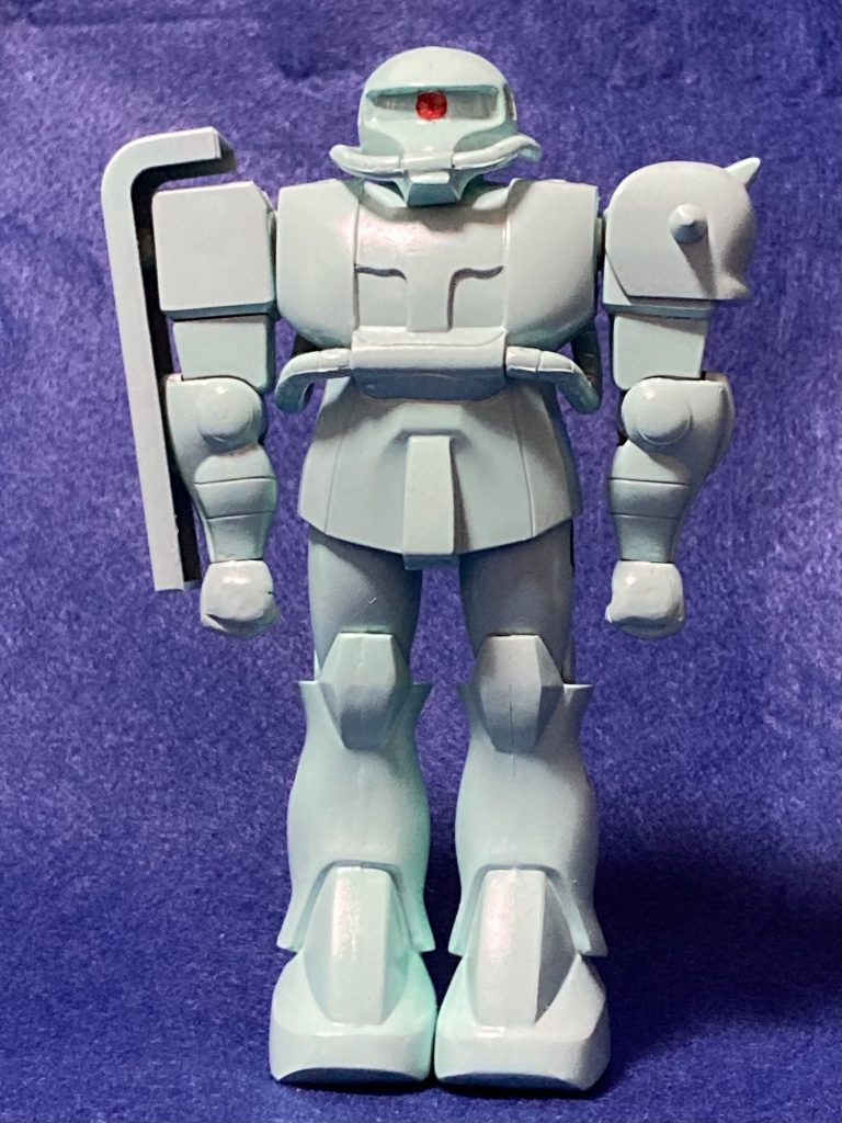 サイド3のちびっ子達に人気のザクシャンプー。日本語表記なのはサイド3に住んでいる日系人向けだからです。