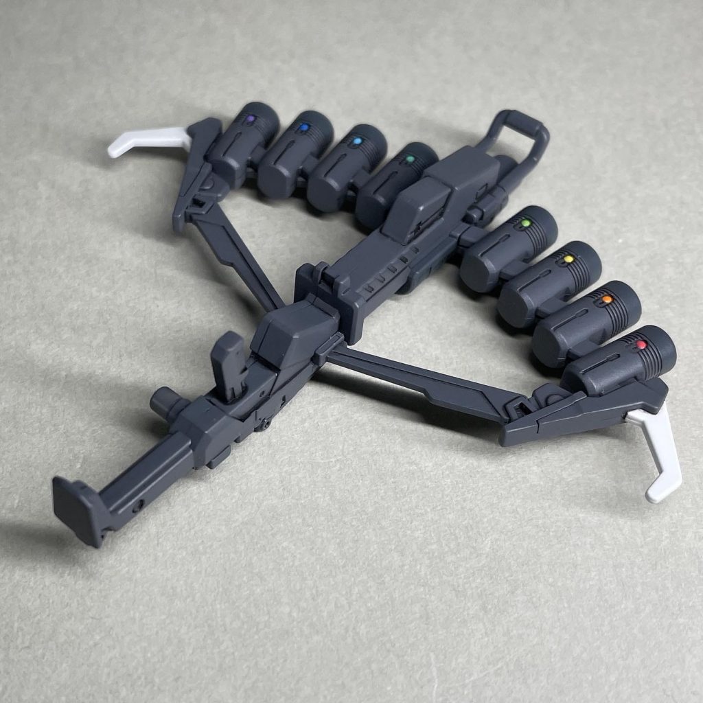 下から 整備の際のカートリッジ?の識別がしやすいように○の部分の色を変えました。○の色は、虹を参考に並べました。