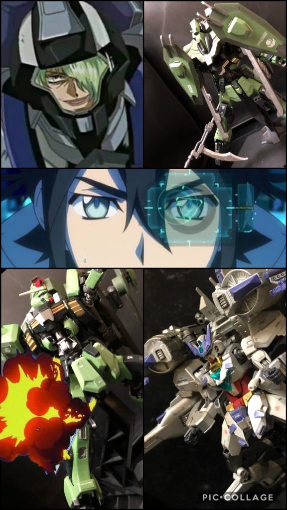 シャニ「ハ!攻撃出来ないかよ!?じゃあコッチから行くぜー!!ぐあ!....え?何で!?後ろから!?うわぁぁあ...!!?」ヒロト「...だが正面以外はガラ空きになる。それが弱点だ。」カザミ「おお!さっすがヒロト!センサービットからの射撃かよ。」クロト「おい、シャニ!?シャニ!なんだよ!シャニまでやられやがった!ちっ!何やってんだバーカ!アイツら弱えんだよおっ!」カザミ「残ってるのは、お前だけだぜ!」クロト「うるさい!あぁー、クソクソクソォッ!おまえは滅殺!!」カザミ「口ばっか動かしてるんじゃねーぜ!」クロト「ボクの鉄球を止めるだってえ!?」カザミ「イージスナイトの防御力を見たかよ!喰らえー!」クロト「何いーー!?うわあああーーーっ!」カザミ「よっしゃあ!撃破だぜー!!」ヒロト「...だが呆気なさすぎる...。」