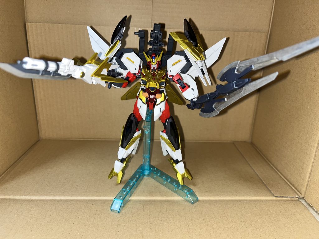 スラッシュブレイドを合体させてライフルとの同時装備