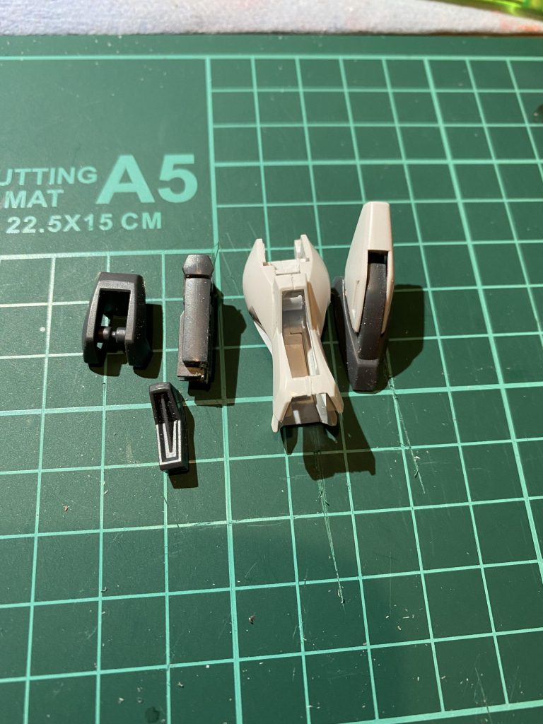 足の後ハメ加工になります