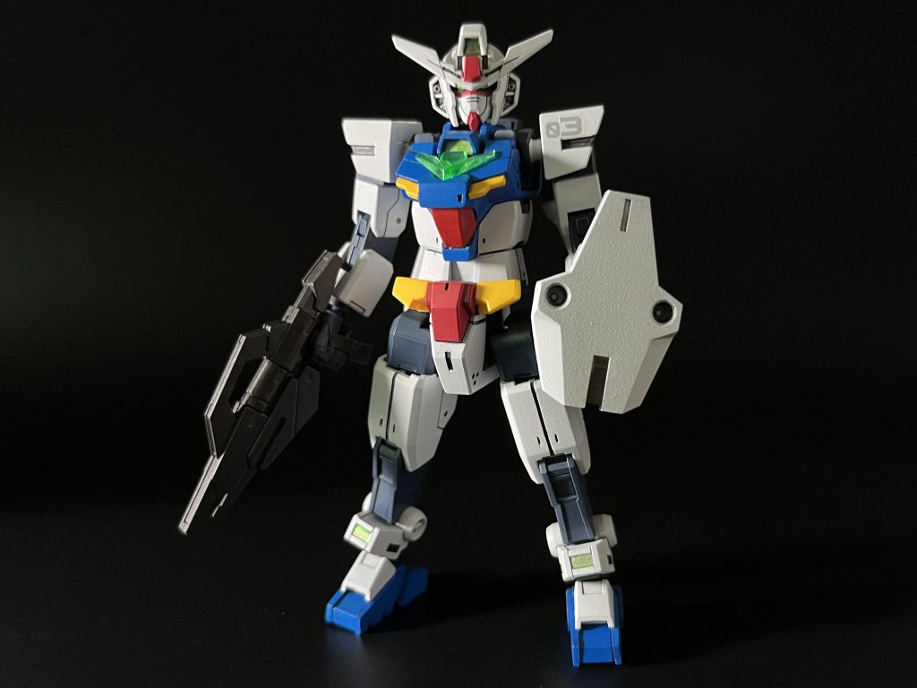中の人03号機です。ところどころオマージュを取り入れました。武装はコアガンダム純正です。