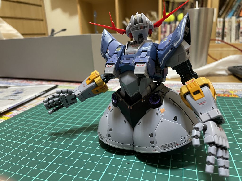 素組みの状態。