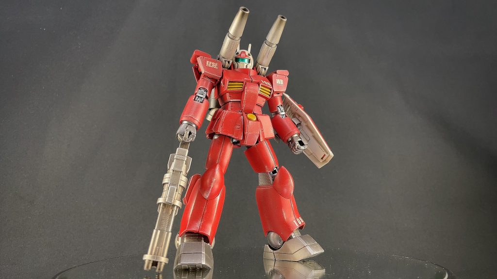 ガンダムがマグネットコーティングを施されたように、物語に描かれていないだけでガンキャノンやガンタンクにも何か強化されているのではないかなと妄想して製作。