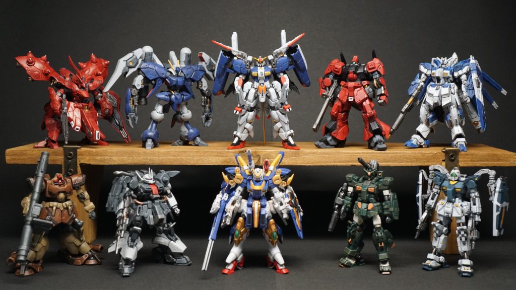 第1段も含めてコンプリート。去年のガンダムアーティファクトからシタデル塗装を始めたので、原点回帰という感があってとても楽しかったです。