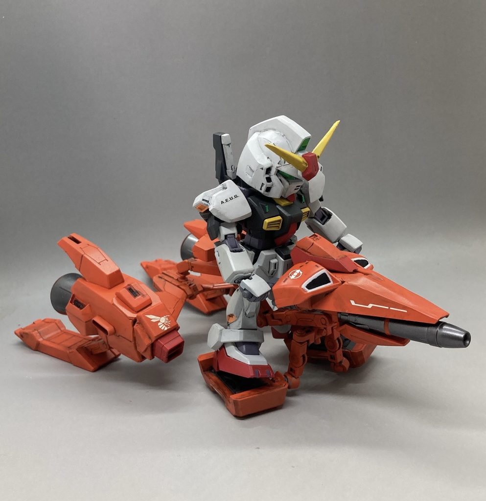 ライドオン！ΖΖガンダム劇中ではすっかりやられ役になったマークIIが、再び戦力になれたのは、メガライダーの力が大きかったと思います。