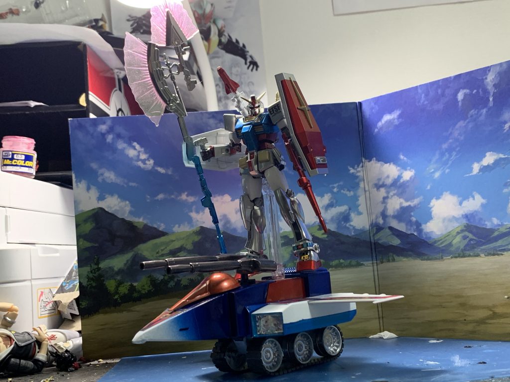 そして塗装して完成！！スーパーロボット　クローバーガンダムの紹介は以上となります！！近いうちまた二つほど紹介できるかもしれないのでお楽しみに！！