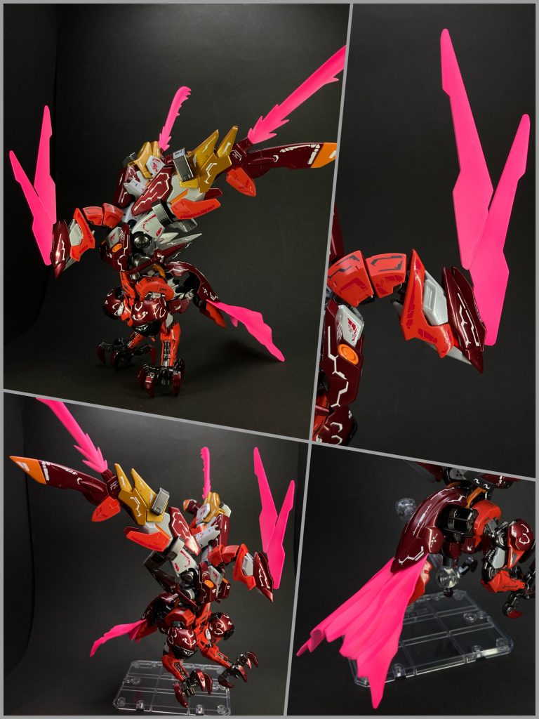 頭部、両翼、尻尾にビームエフェクト