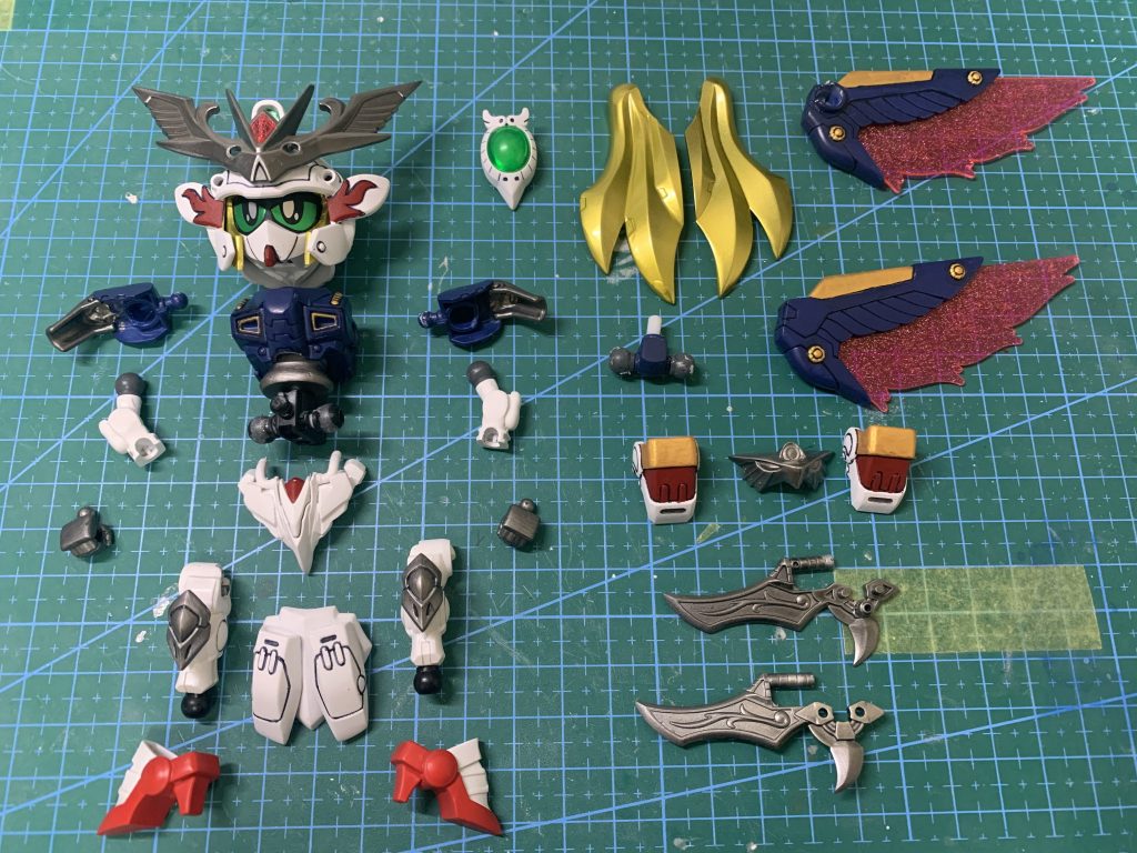 パーツ構成は以上ですフレームは貂蝉クシャトリヤを使用し各部分に飛駆鳥のパーツを散りばめています