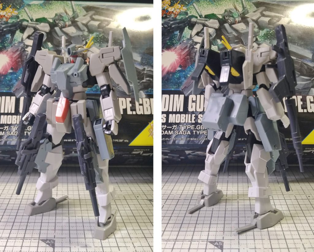 それと『HGBF ケルディムガンダムサーガ TYPE.GBF』です。その他に『HGBC ハイパーガンプラバトルウェポンズ』のハサミや、『HGBC ボールデンアームアームズ』のジョイントなんかも使用しています。