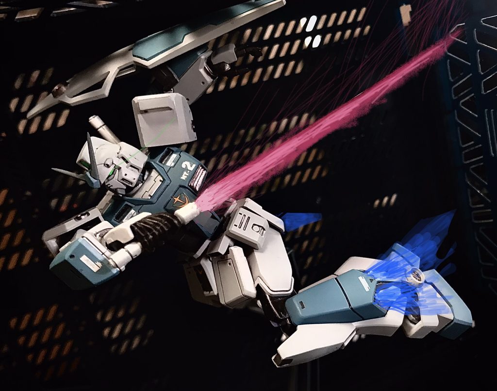 本体の工作としては、太腿部で1mm延長、腹部で合計3mm延長、足首で1mm程短縮して、プロポーションの改善。