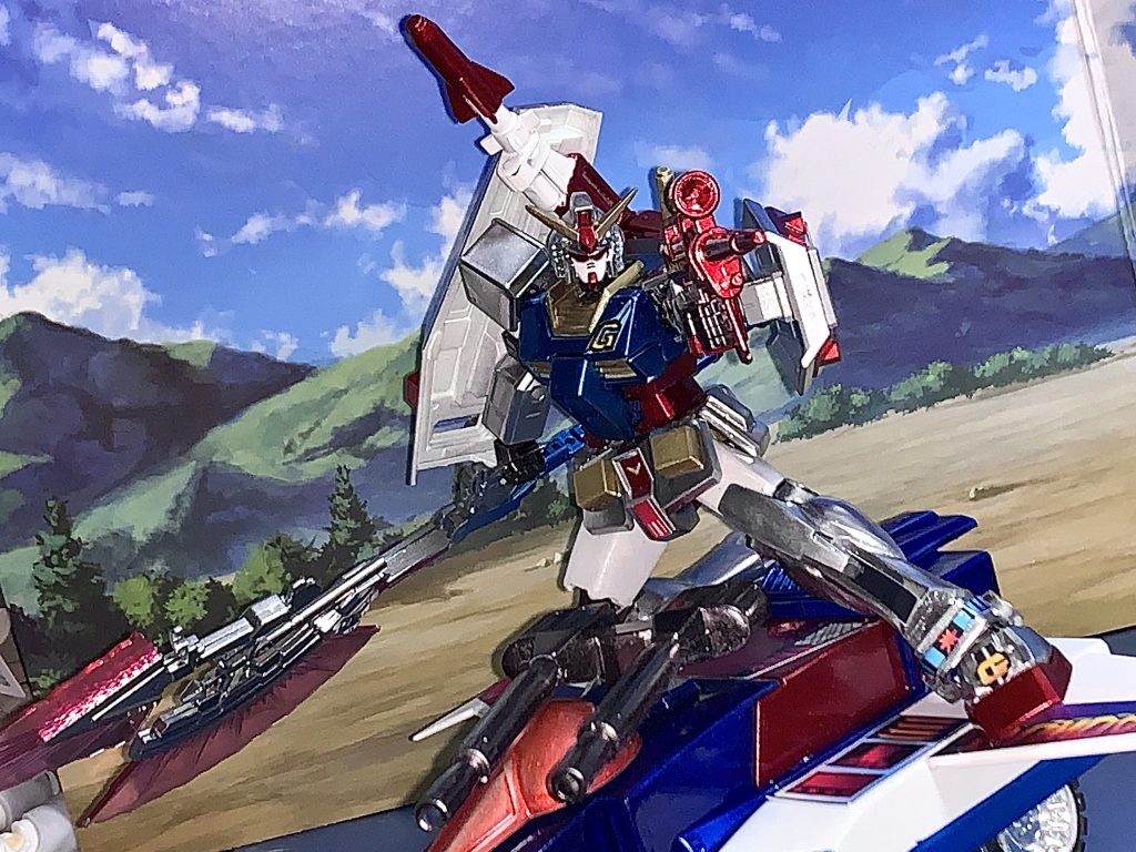 ジオンとの激戦の中ガンダムの強化パーツとして作られたGアーマー。このGアーマーには隠された機能が多々あり、状況に応じて使いポテンシャルを引き出していく。 