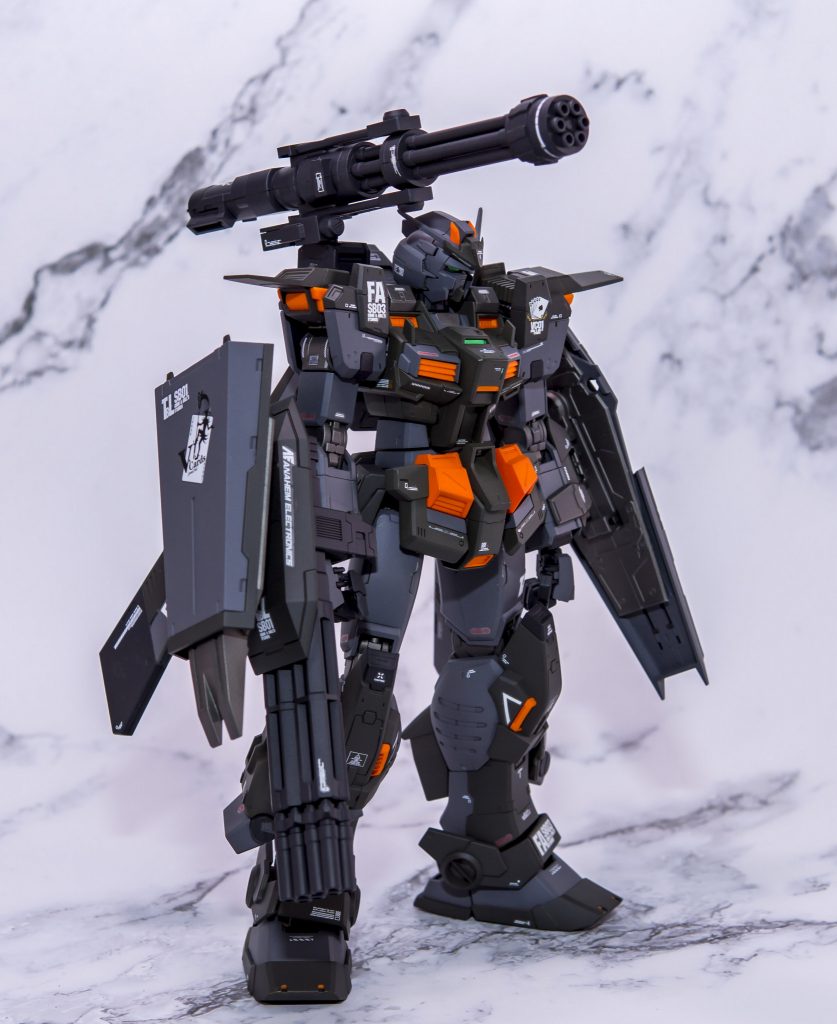 右手ガトリングはMGユニコーンガンダムFAシールド追加 > MG GM SNIPER II [WHITE DINGO]