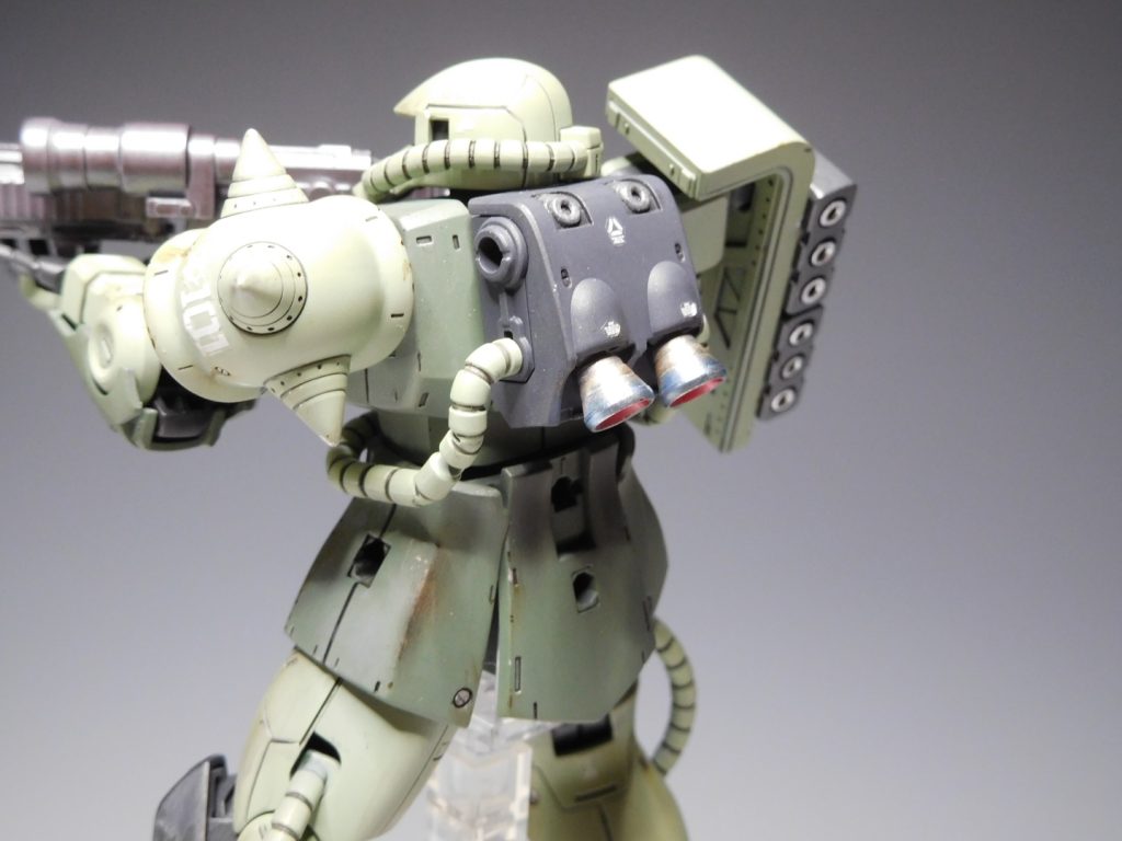 バーニア部も青焼け表現してみました。