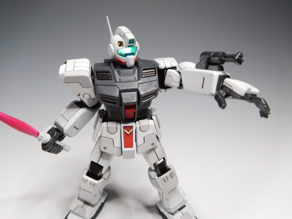 今回の反省点オプション兵器アームガトリングガン(アレックスみたいの)を作ってみましたが…何か江戸時代の回転式機関砲みたいな感じに…初のスジ彫りでまっすぐ彫るのが難しくガタガタになってしまいました…。ガンプラは奥が深いですね!ここまで、御覧頂きありがとうございます!