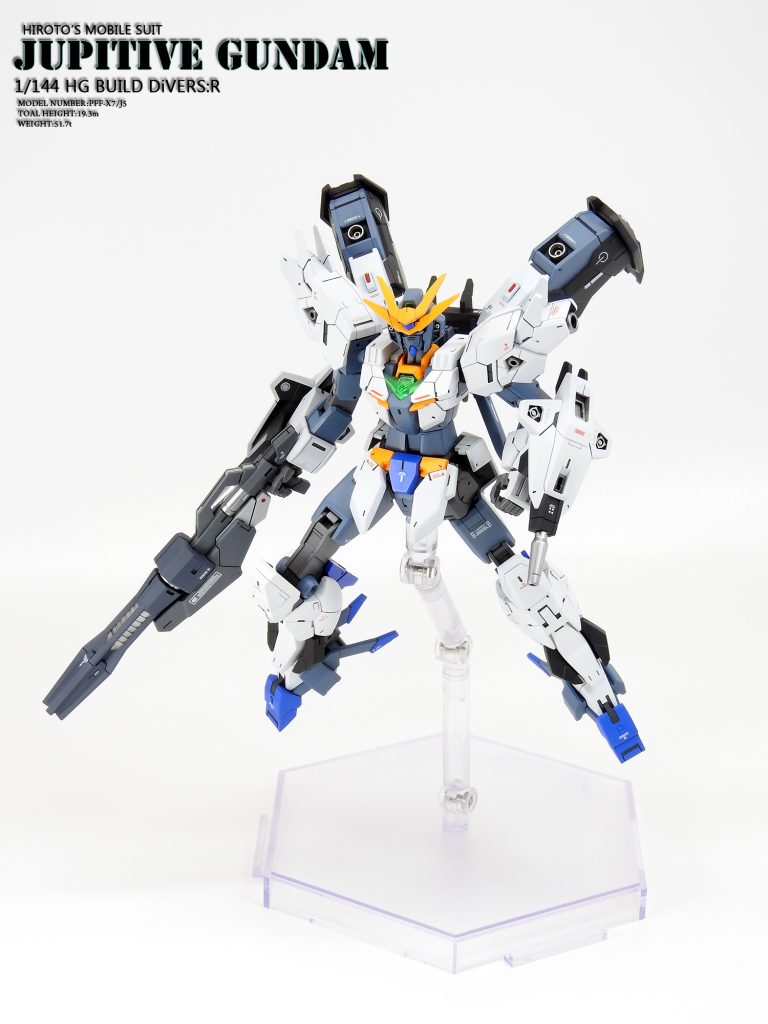 各部のバーニア等は金属色で塗分け