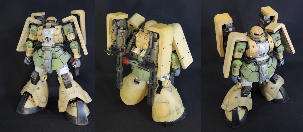 また、ザクの製作にあたっては、過去のミキシングビルドの余剰パーツやジャンクパーツを有効に活用しました。 