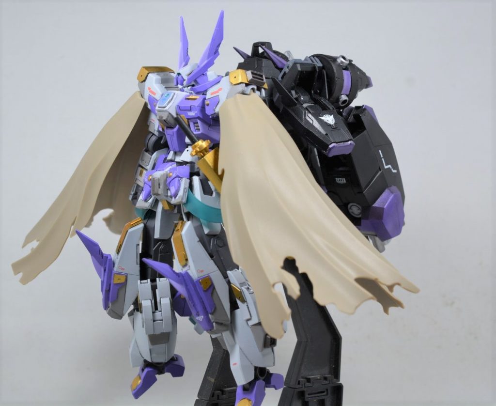 今回のメインかつ大問題児のバックパックを装着した状態がこちらです。バックパックというにはあまりに巨大すぎてバックパックっぽくなくなってしまいました＝＝；