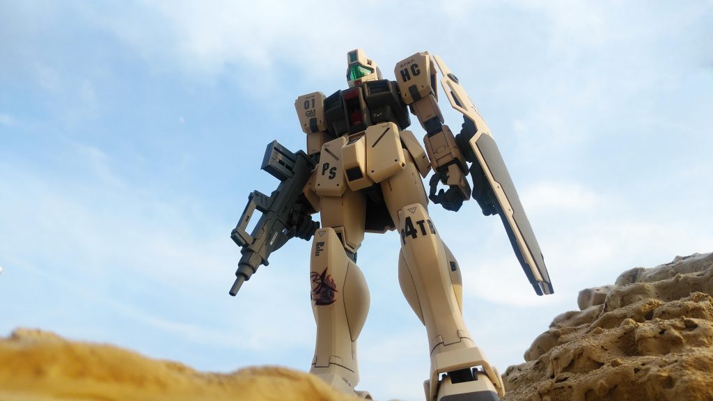 自作のジオラマと屋外で3戦場カメラマン目線3