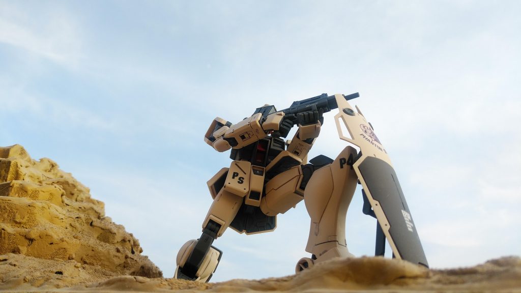 自作のジオラマと屋外で2戦場カメラマン目線2