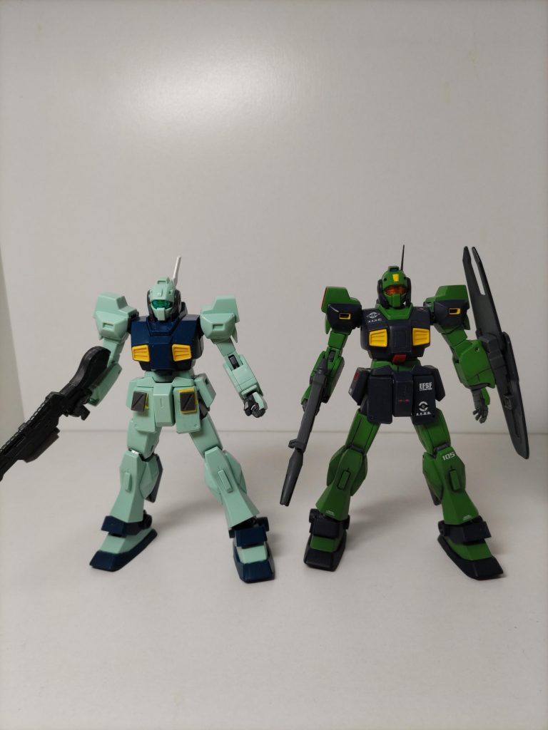 左側のネモ(ほぼパチ組)との比較です。改造地味すぎて違いが分かりません!