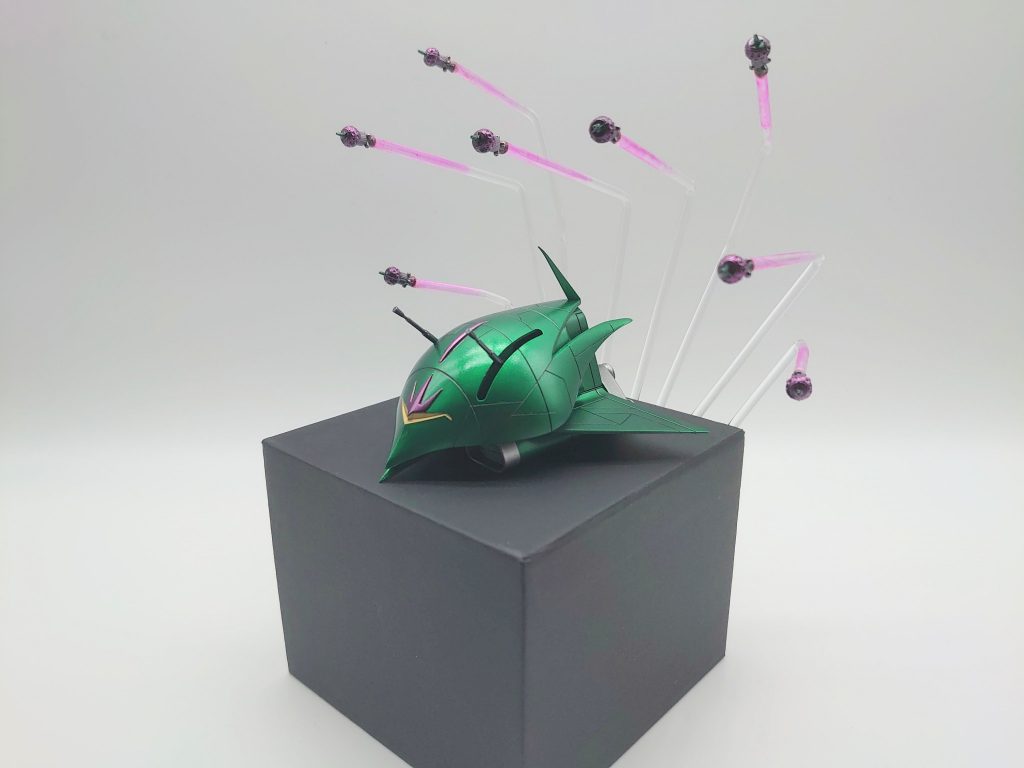 ビットはプラ棒に接着で飾りました。くっつけないので、ゲルググは未作成。