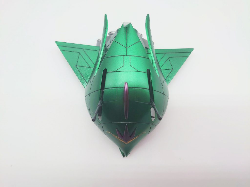 上から見たスジ彫り。