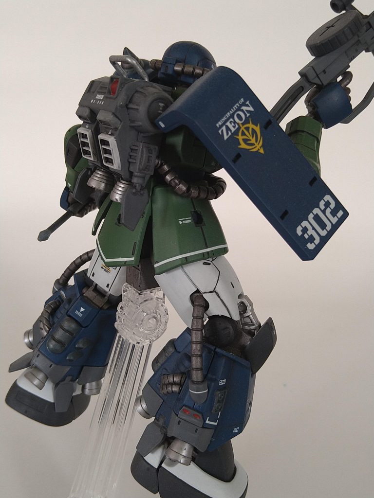 デカールはMSVとRGザクを使用しました。